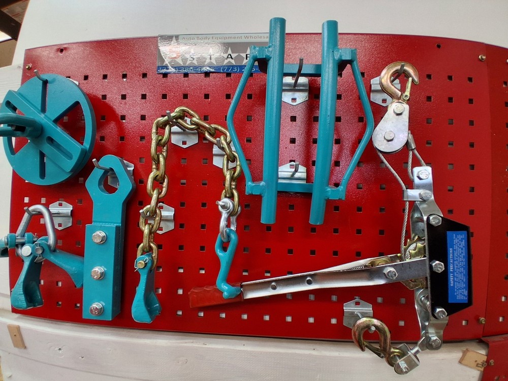 Set# 96 -6 pieces AUTO BODY FRAME MACHINE PULLING TOOLS & CLAMPS VALUE SET