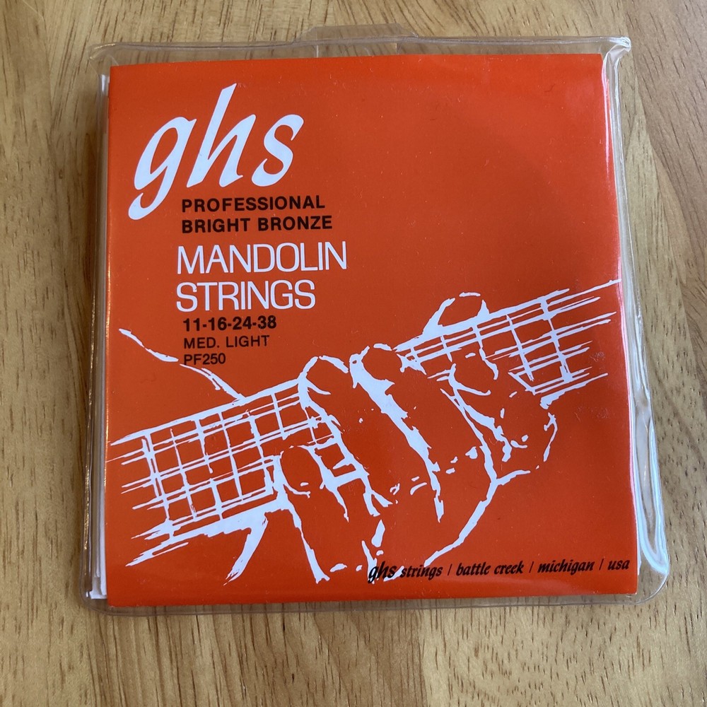 GHS Bright Bronze Mandolin Strings Medium Light PF250 Unopened