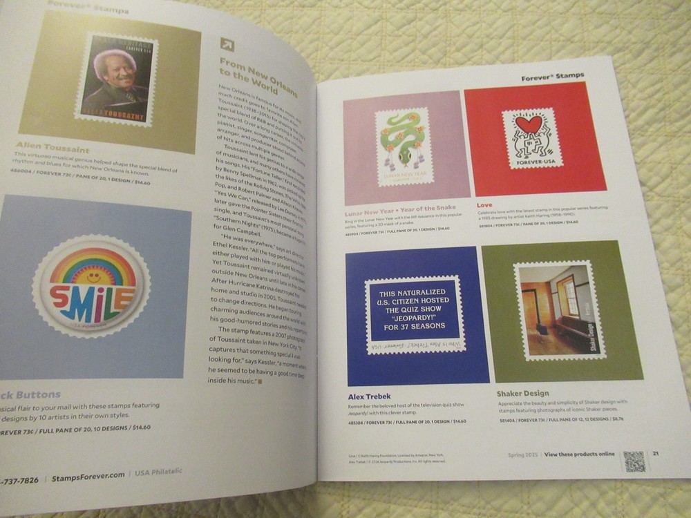 USPS USA Philatelic Spring 2025 Catalog