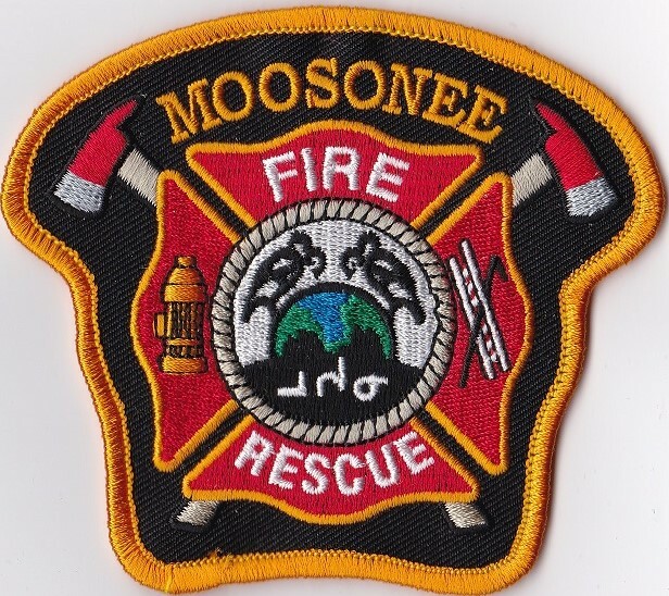 Moosonee Fire Rescue Ontario Canada patch NEW  gold