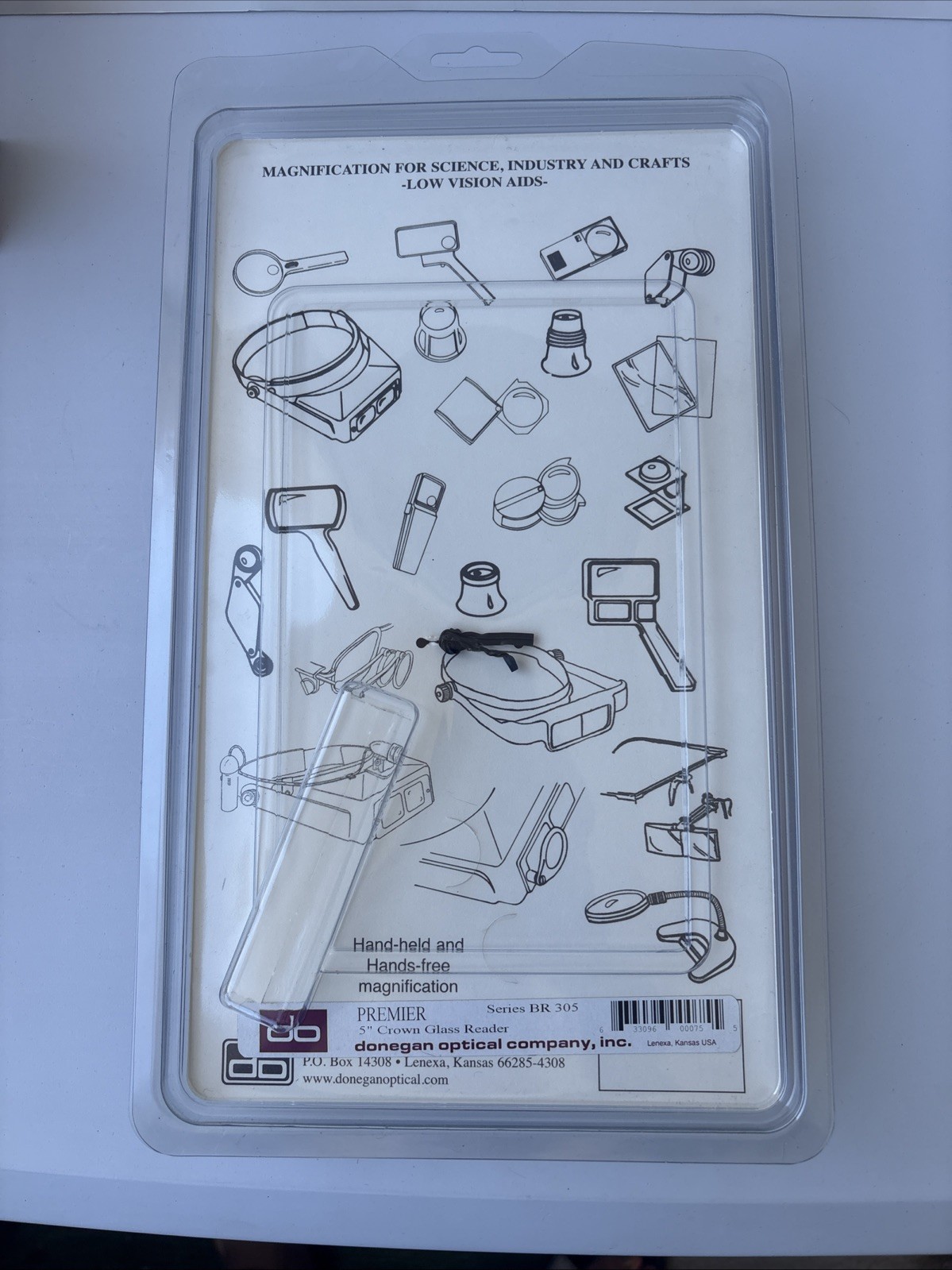 Vintage Donegan Optical Brass Magnifyer BR 305 Premier Brand New RARE USA