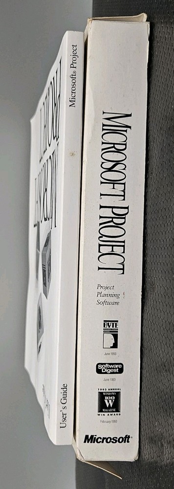 Windows Microsoft Project v4.0 Vintage Software 3.5" DISKETTES *Untested As-Is*