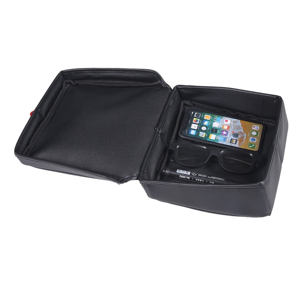 Leather Armrest Box Rear Storage Box Bag For Corvette C7 2014-2019 US