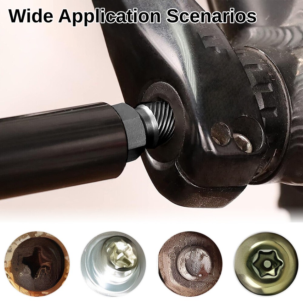 10xDamaged Screw Remover Kit Hex Head Easy Out Bolt Stud Extractor Drill Bit Set