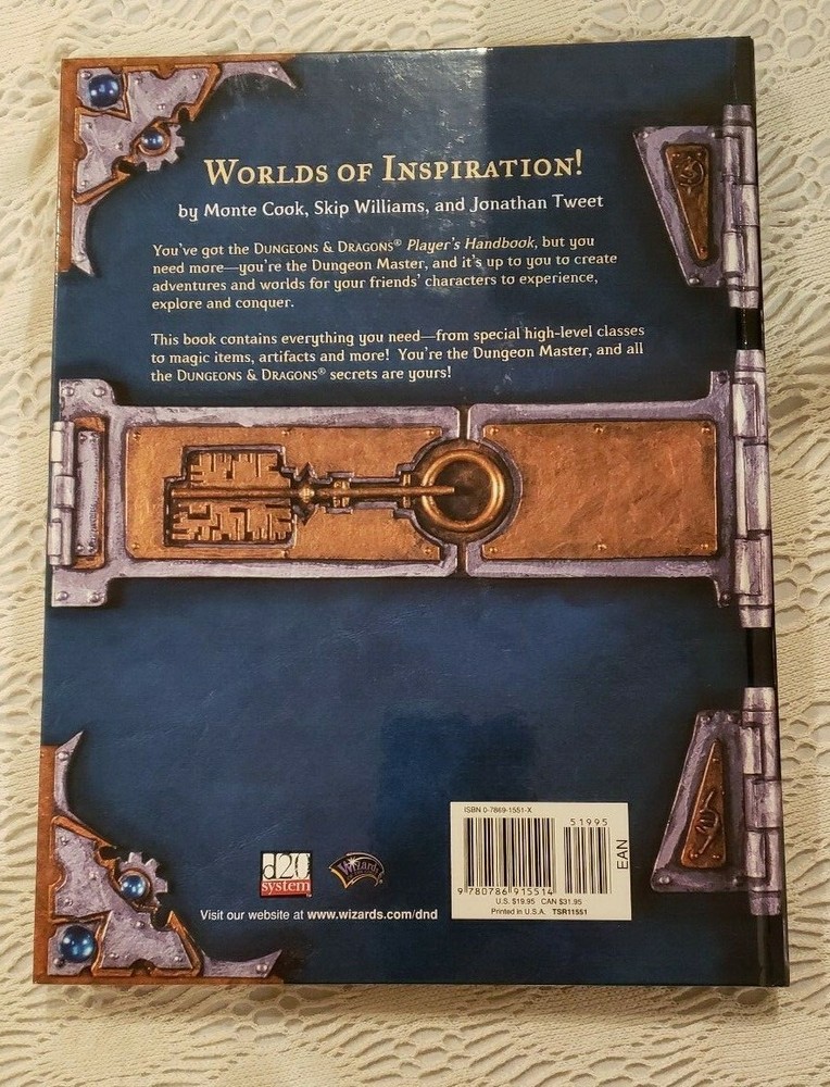 D&D Dungeons & Dragons Dungeon Master's Guide, Core Rulebook II