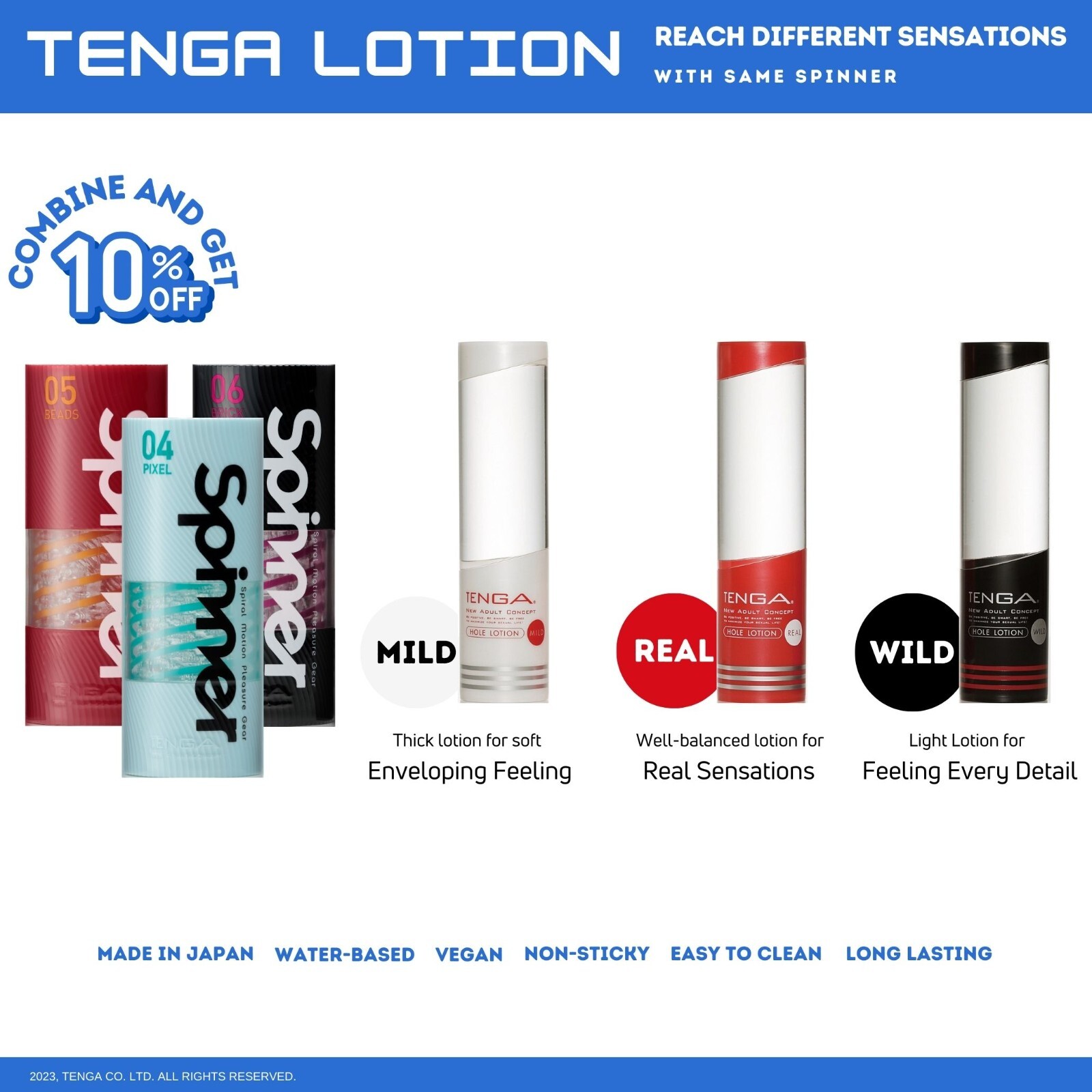 TENGA SPINNER Reusable Spiral-Motion Male Masturbator/Stroker NIB NWT