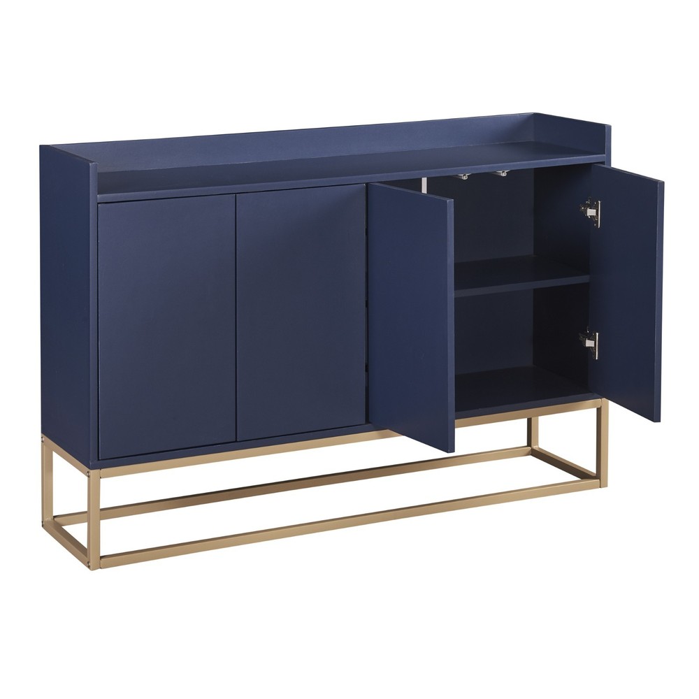 Modern Sideboard Elegant Buffet Cabinet with Large Storage Space (Navy)