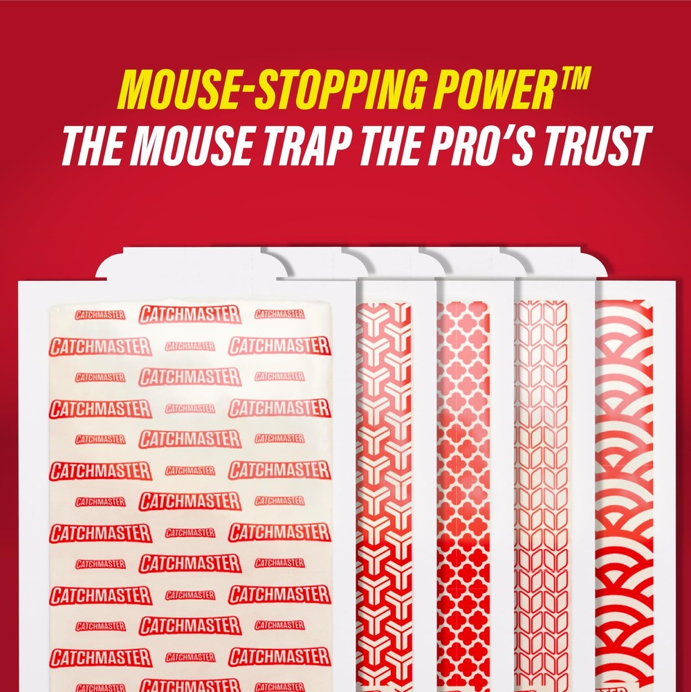 Catchmaster Extra Sticky Insect & Mouse Traps 8" x 5" (60 Pack), White