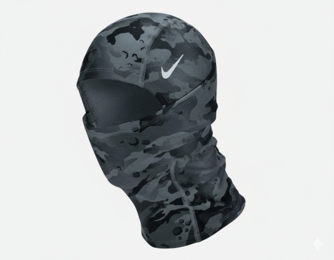 Nike Pro Hyperwarm Ski Mask Hood Therma-Fit - Grey Camo -SHIPMENT SAME DAY!