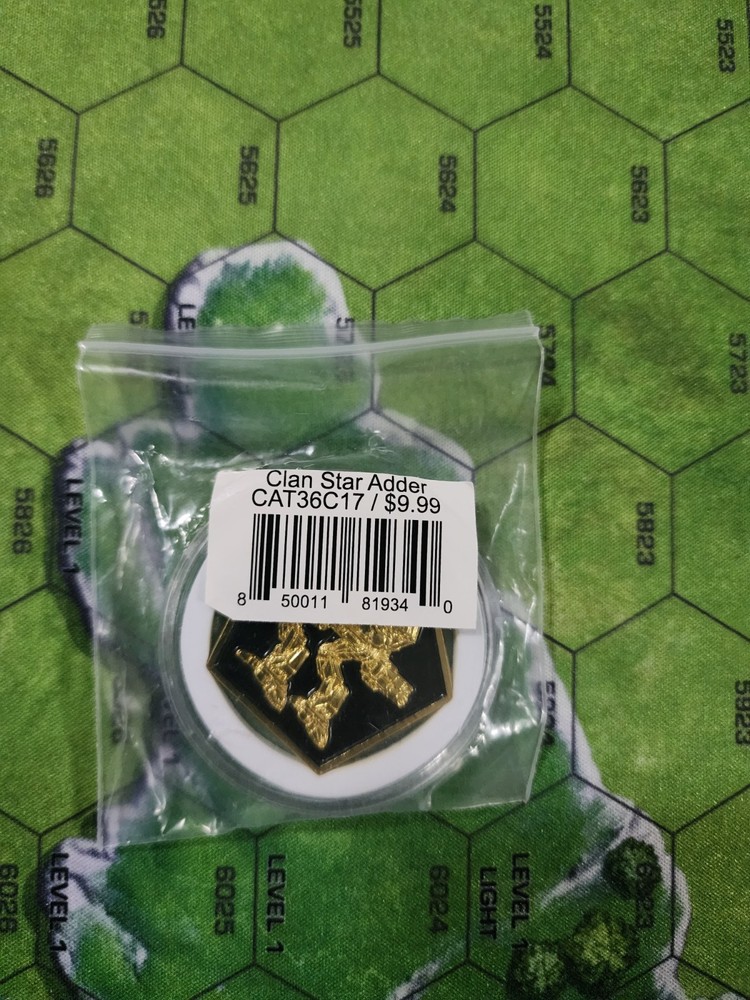 Battletech Kickstarter Challenge Coin Clan Star Adder