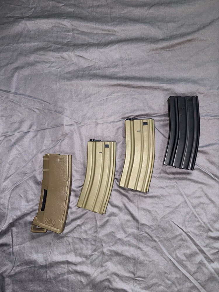 Lancer Tactical Gen 2 Tan Airsoft Rifle + starter bundle
