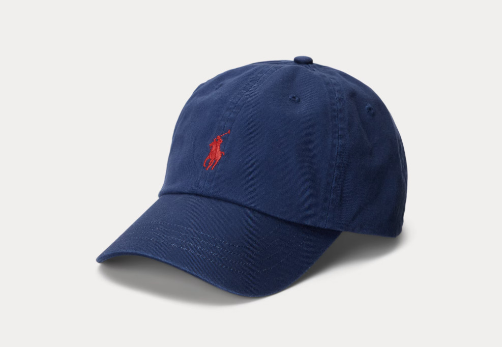 Polo Ralph Lauren Men's One Size Cotton Chino Adjustable Ball Cap Navy Blue
