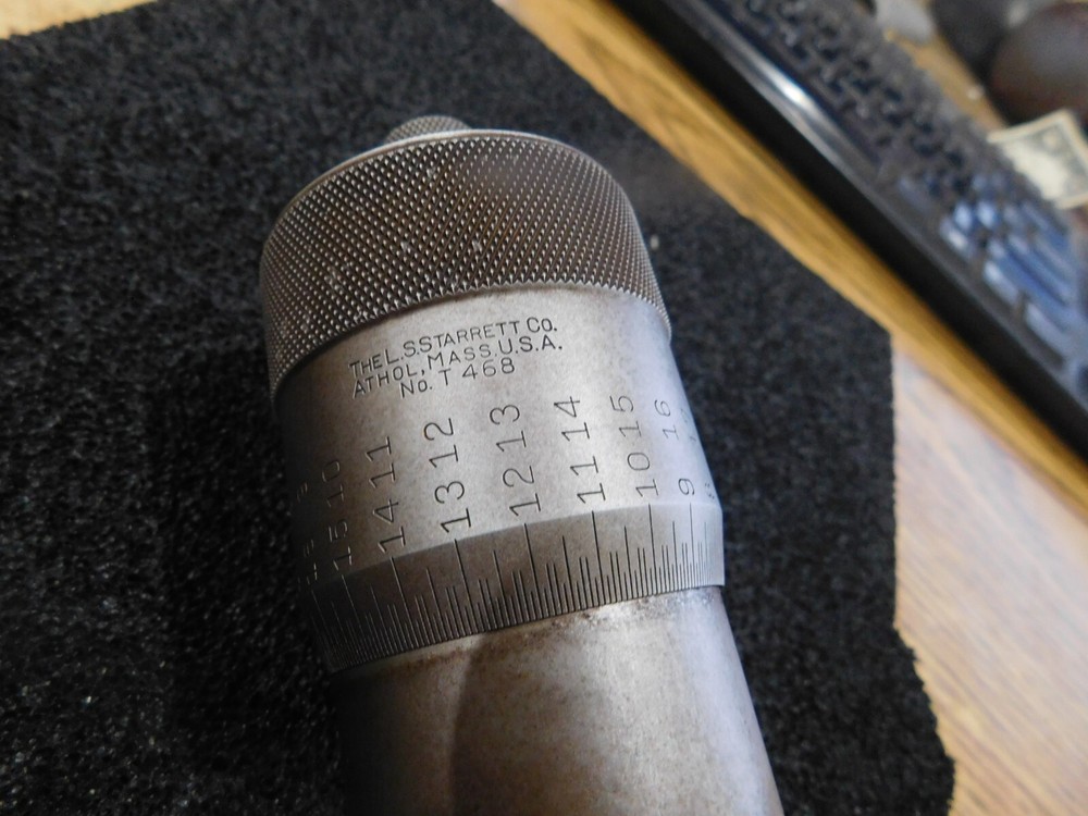 L.S. Starrett Model: T468 Micrometer Head. .0001" Division