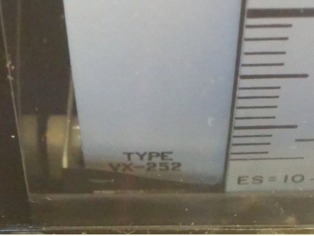 WESTINGHOUSE VX-252 PANEL METER, -13.7 TO +75