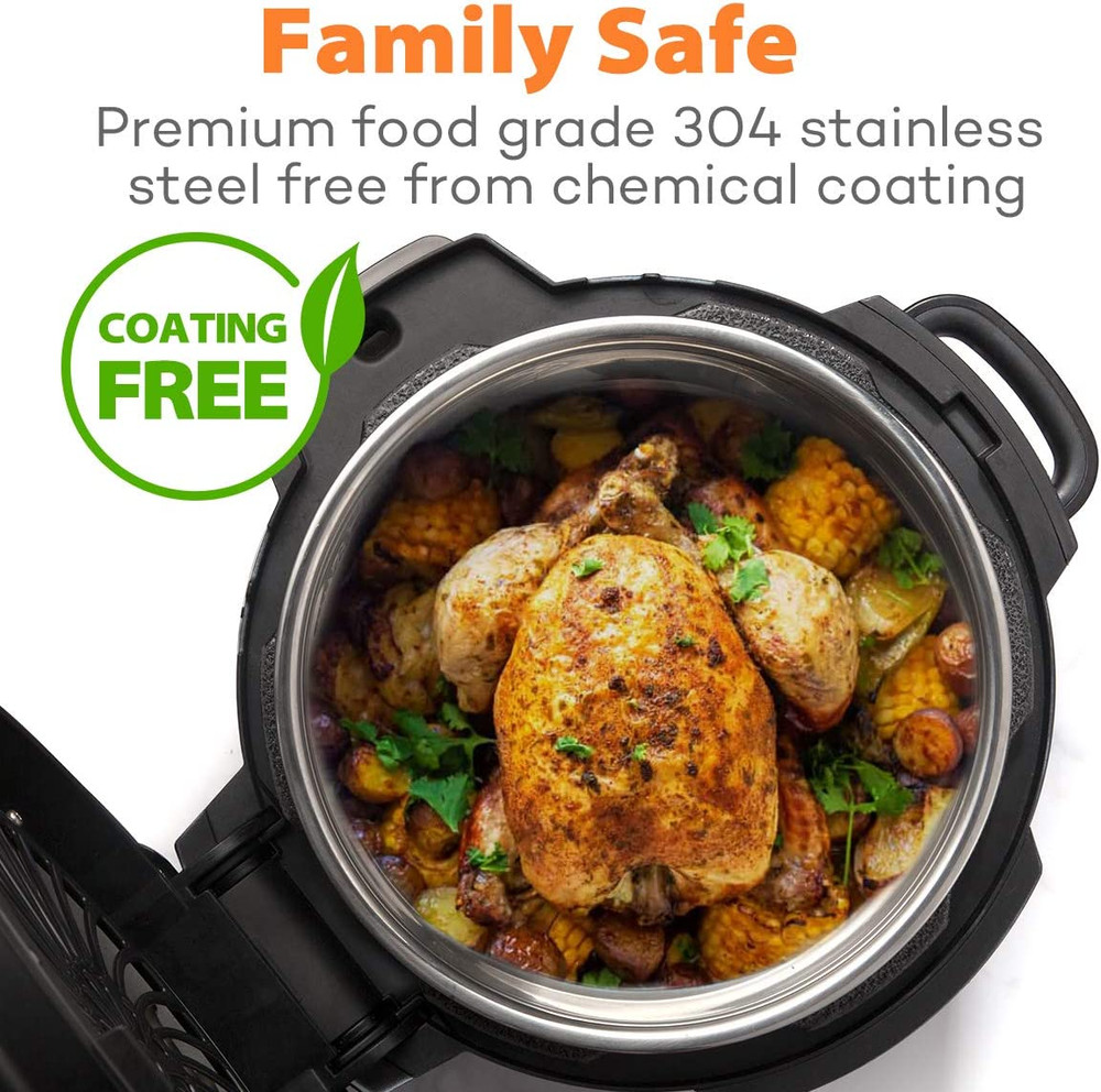 Stainless Steel Inner Pot Replacement Insert Liner Accessory Compatible with Nin