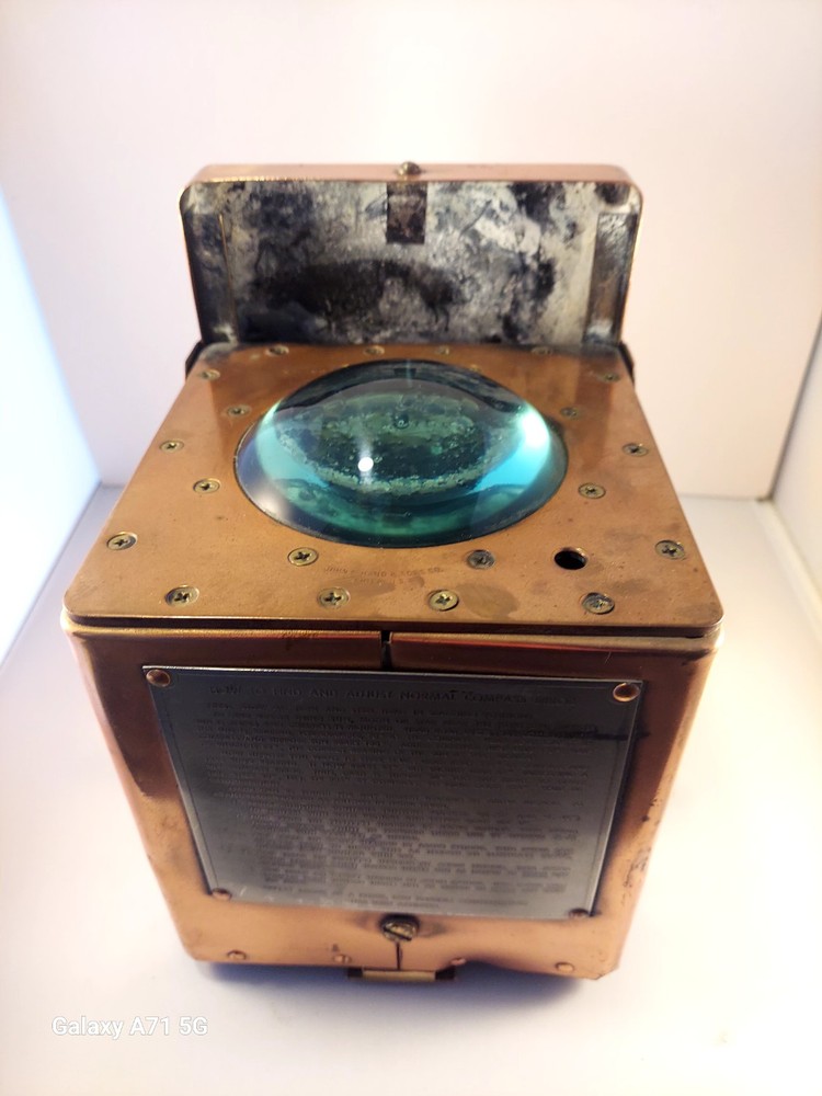 John E. Hand & Sons Co. Copper Ship Compass Model 24721