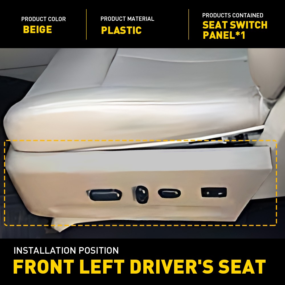 Left Beige Seat Switch Hosuing Set Panel Fit For Ford Expedition 2015-2017 New