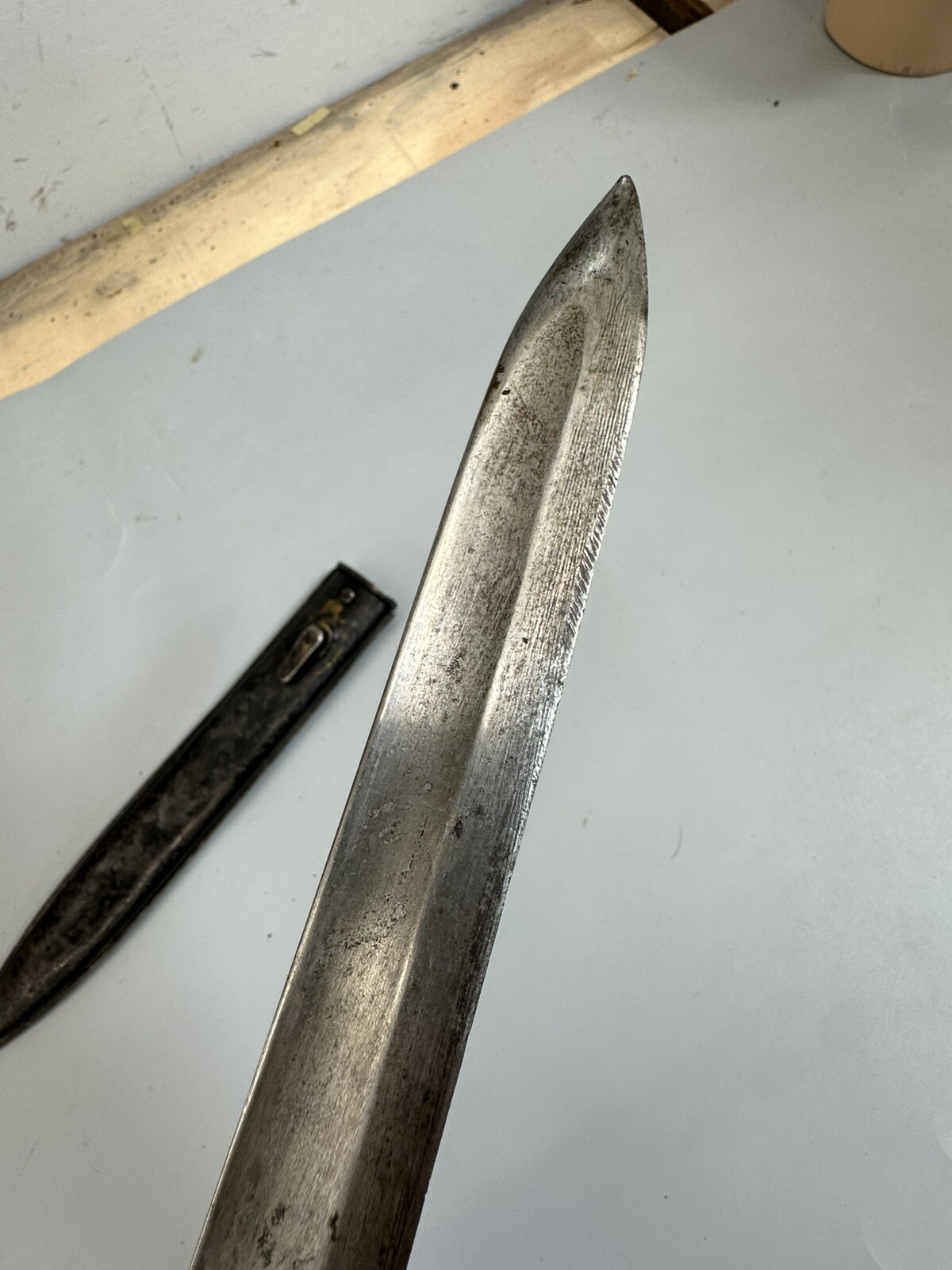 WWI German Made Turkish M1903 Mauser Rifle M1916 Ersatz Bayonet & Scabbard/p14