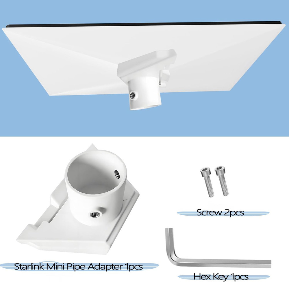 Starlink Mini Pipe Adapter, Starlink Mini Pole Mount, for Starlink Mini