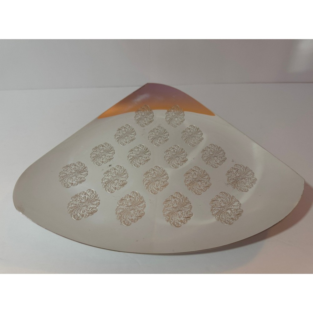 WMF Silver Plate Dessert Candy Dish Tray Art Deco Floral Etched German S-Collect