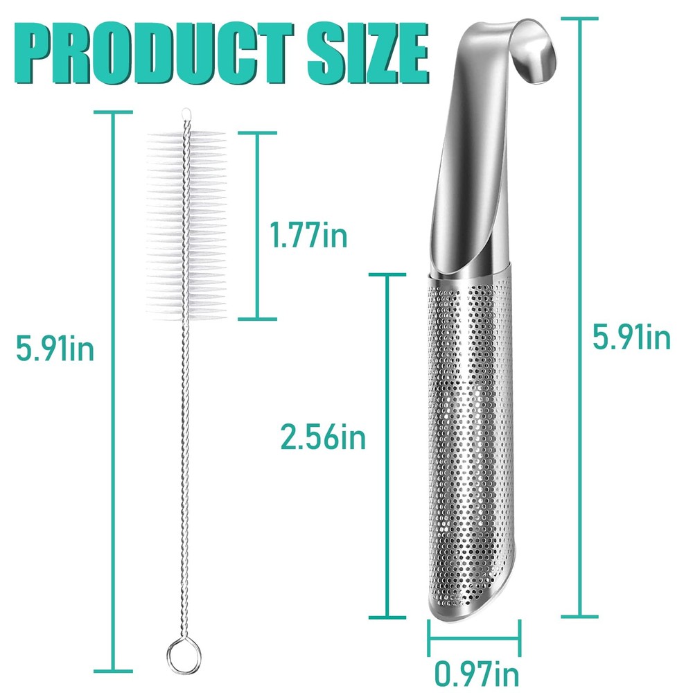 3 Pcs Tea Infuser and 1 Brush, tea diffusers for loose teaTea Infuser for Loo...