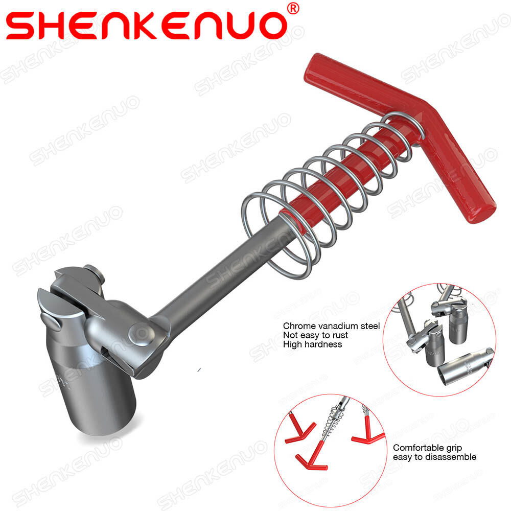 Spark Plug Removal Tool 16mm T-Bar T-Handle Flexible Spanner Socket 1pcs