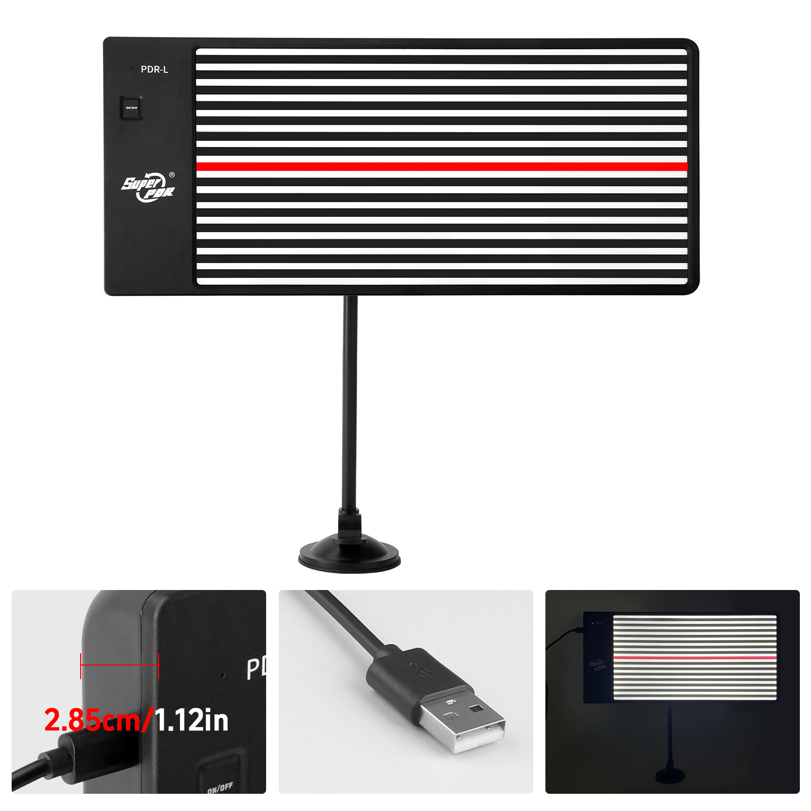 Paintless Dent Repair Removal PDR LED Line Board Light Scratch Reflector Tool