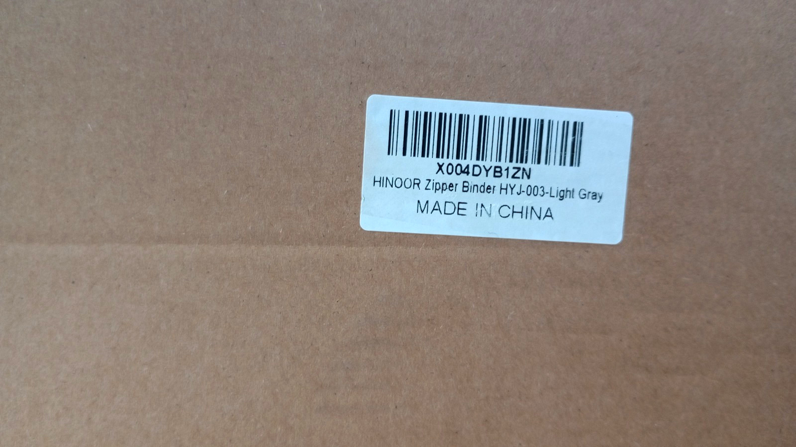 HINOOR 3-Inch D-Ring Zipper Binder w/ Shoulder Strap Holds Up To 700 Sheets Gray