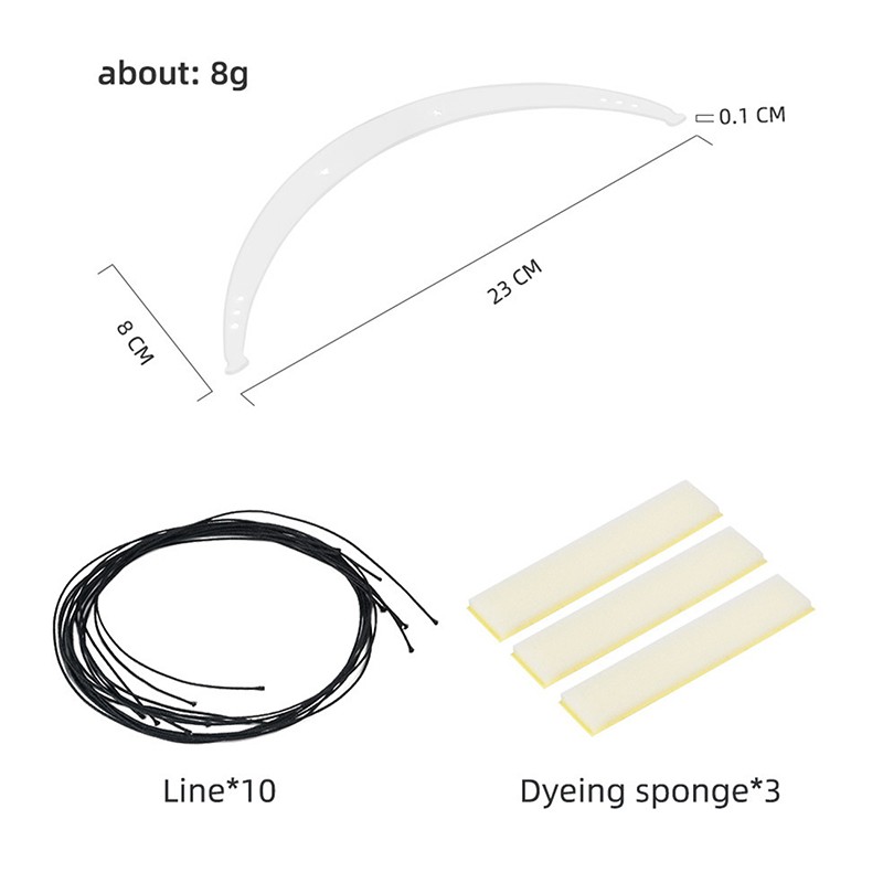 Ruler Positioning Bow Eyebrow Mapping Make Up Measuring Tool Thread Dyeing .MC