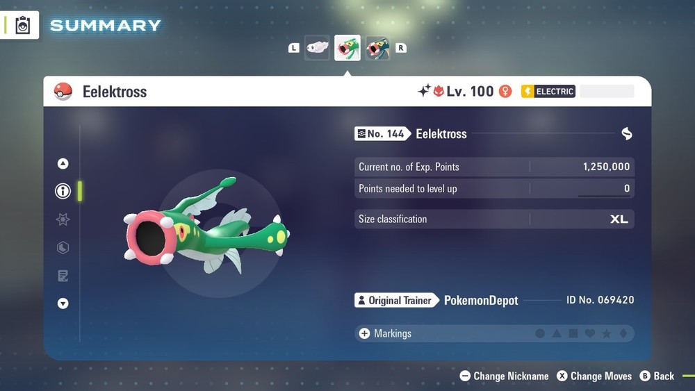 6IV Shiny Eelektross Pokemon Legends ZA *SAME DAY*
