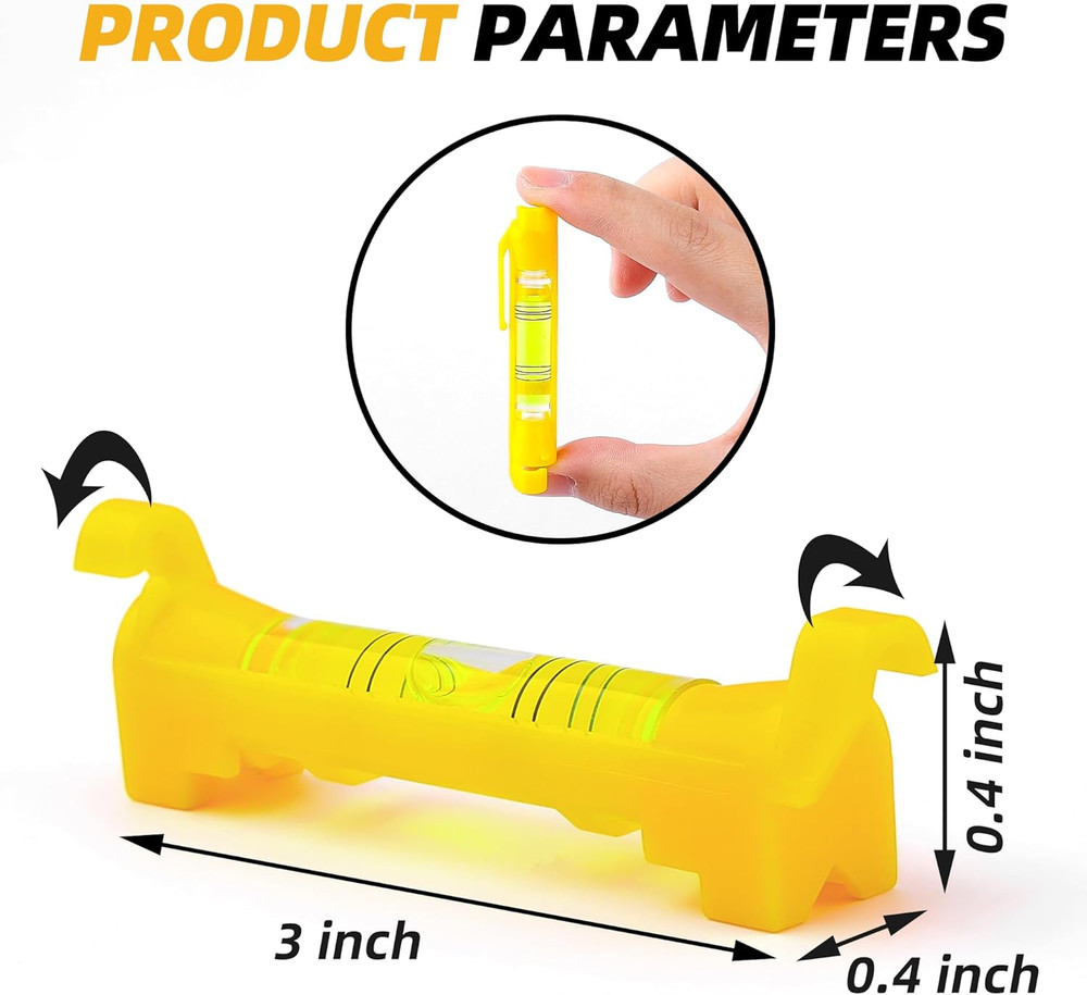 8 Pcs Hanging Bubble Line Level String Tools, Mini Spirit Level for Building Tra