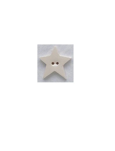 Mill Hill Ceramic Buttons 86181 Large White Star