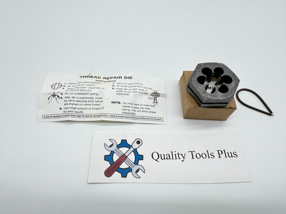 Murray Tools NEW Split Hex Die Thread Chaser M20 X 2.50 USA