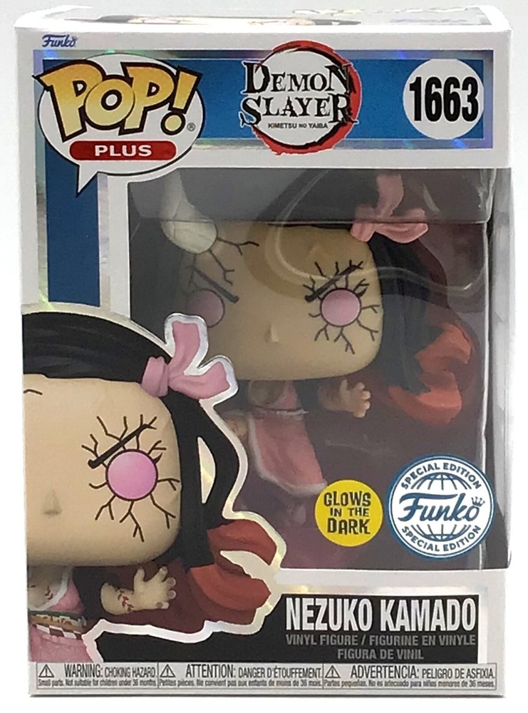 Funko Pop! Plus Demon Slayer Nezuko Demon Art Glow #1663 SE with POP Protector