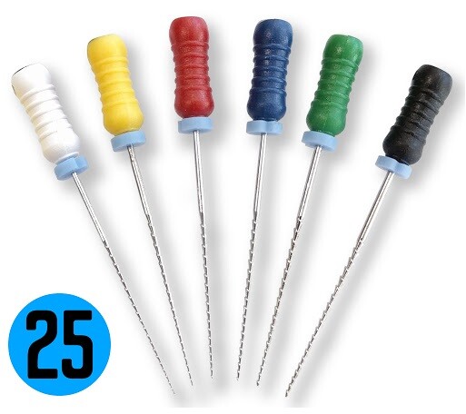 25mm Endodontic K Files K File (Choose Size Inside), Endo Dental Steel Rotary