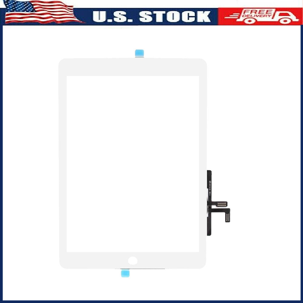 For iPad 5th Gen 2017  A1822 A1823 Touch Screen Panel Replacement white USA