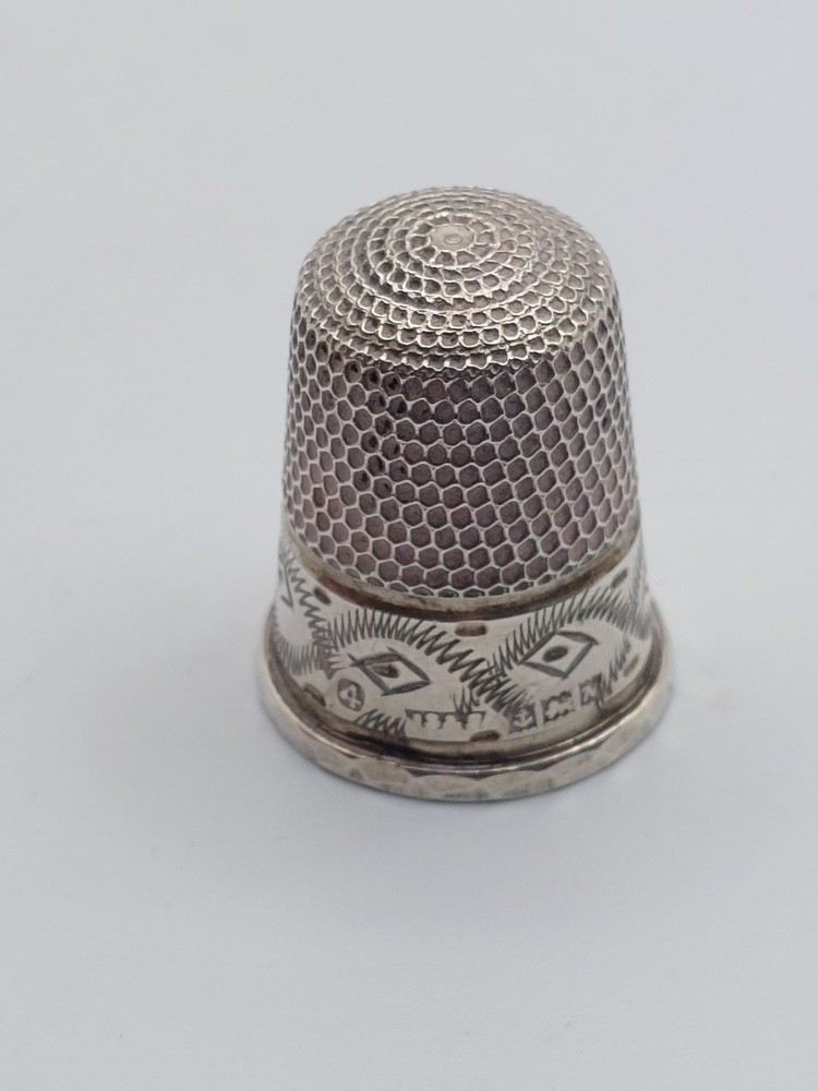 vintage Birmingham sterling silver thimble