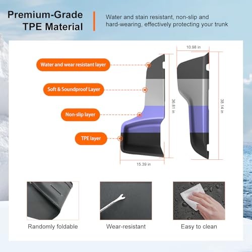 Cargo Sidewall Protector Compatible with 2016-2026 Dodge Side Trunk Mat