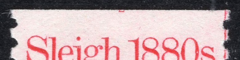 ERROR 1900 5.2c Sleigh - Plate #2 with extra Split 2 on top - MNH