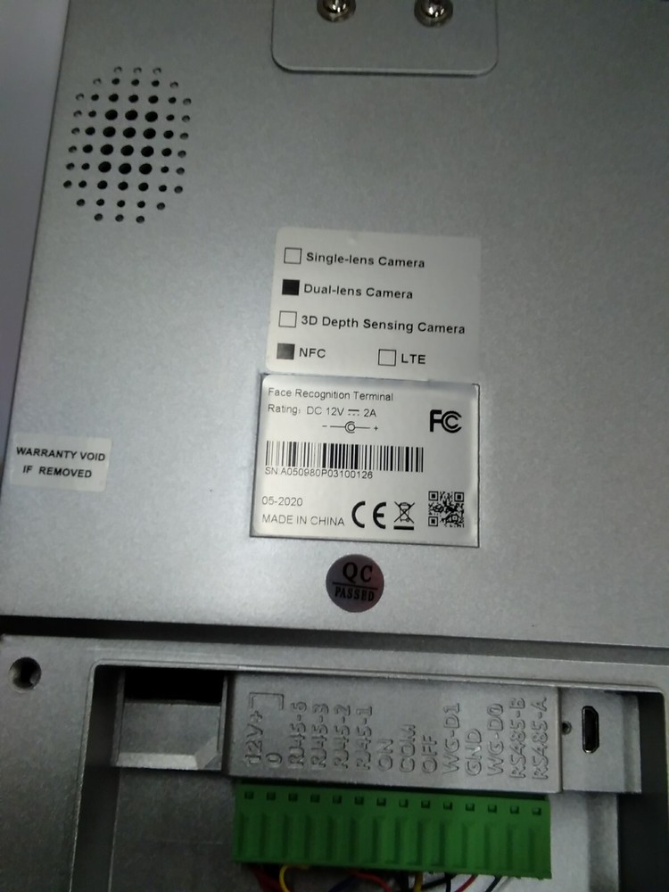 Automatic Face Recognition Temperature Measurements Scanner
