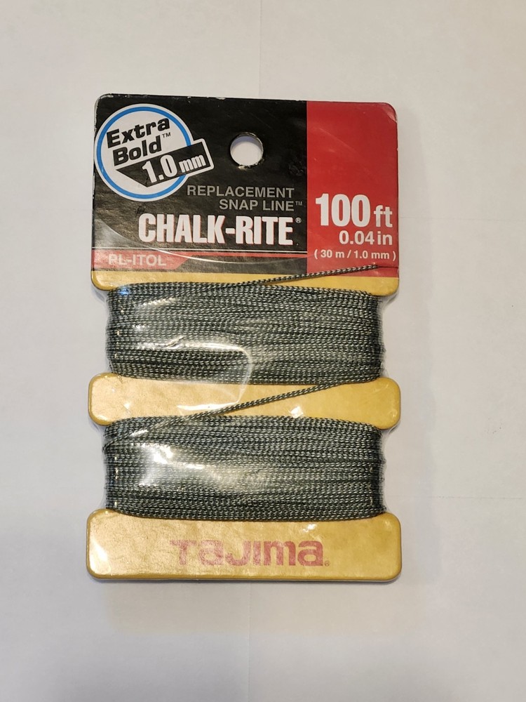 Replacement Snap Line 1.0mm x 100ft CHALK-RITE Braided String Extrabold PL-ITOL