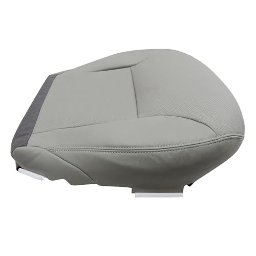 Driver Side Bottom Replacement Perforated Leather Replacement Seat Cover Gray