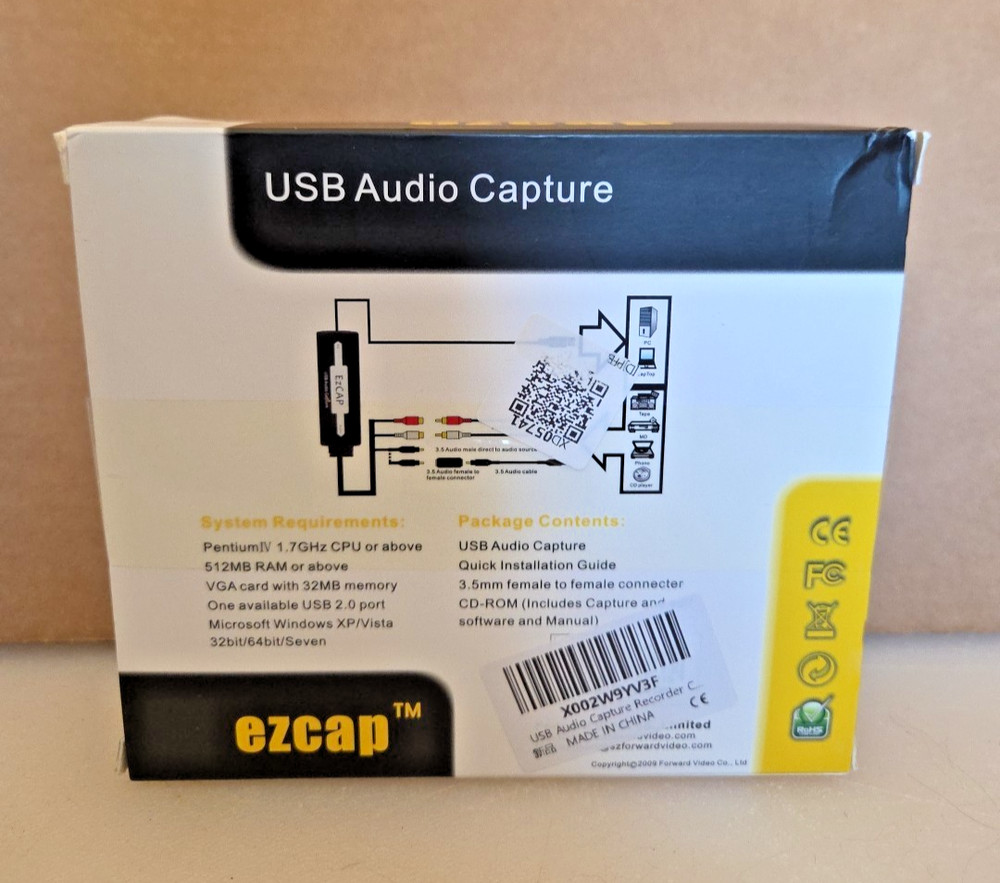 EZCAP USB Audio Capture Recorder