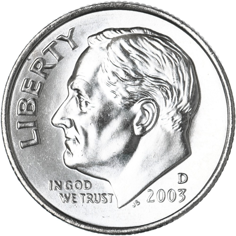 2003 D Roosevelt Dime Gem BU US Coin