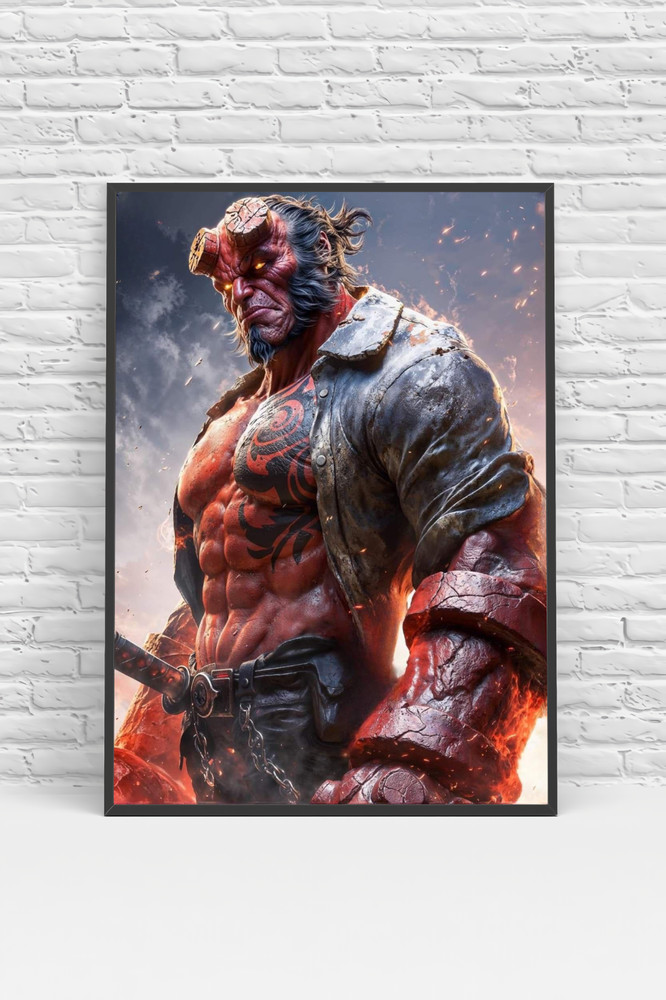 Hellboy Mignola Comic Poster Print - No Frame