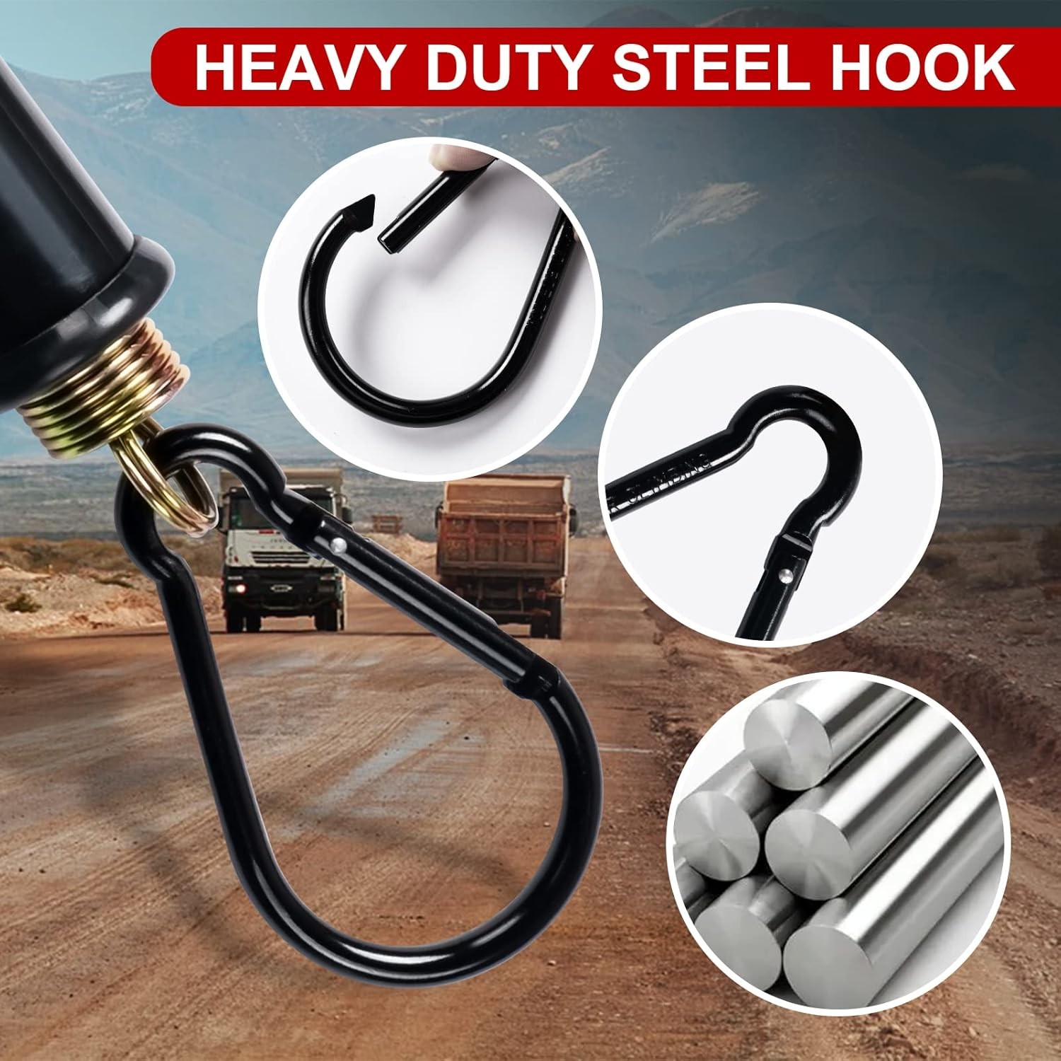 16" Single Tender Spring Kit Heavy Duty ABS Air Line Hose Tracker Tender Kit