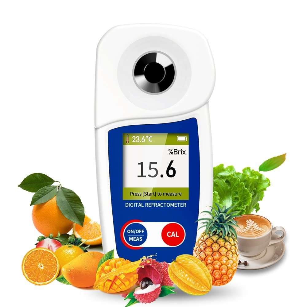 Waterproof Digital Brix Meter with Automatic Temperature Compensation for Juices