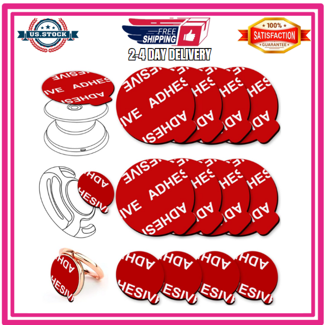 8 Pack Replacement Adhesive Pads for Pop Expanding phone Stand and Socket