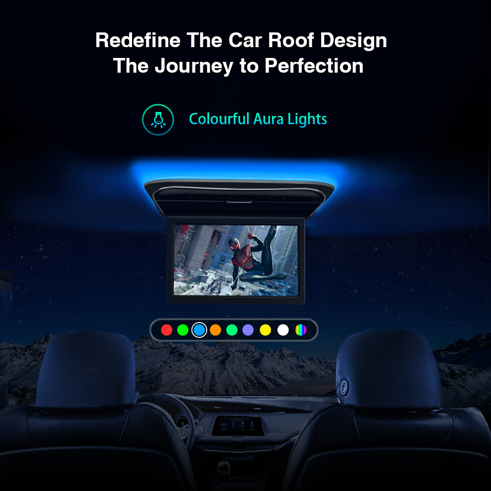 11.6" Screen Car Roof Overhead Celling Flip Down Monitor Video Player HDMI USB