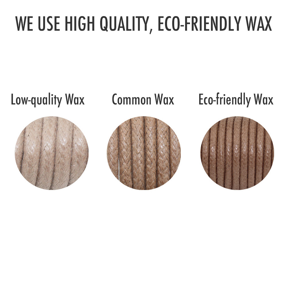 [2 Pairs] (4 Laces) Waxed Shoelace for Dress Shoes Laces Oxford Brown Black Red